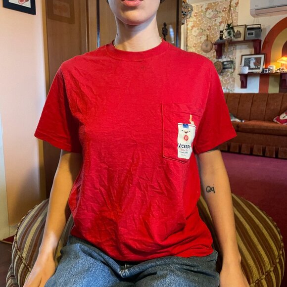 Mac Demarco RARE weird summer print cotton Viceroy pocket tee! - Picture 5 of 14